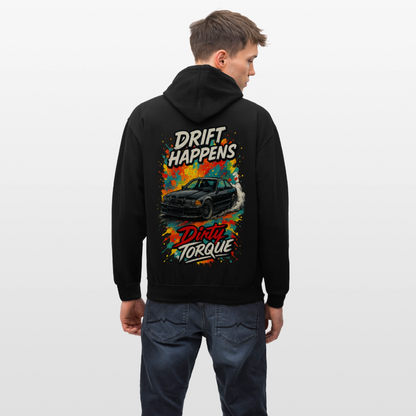 DirtyTorque E36 Drift  Premium Hoodie Unisex - Schwarz/Gold