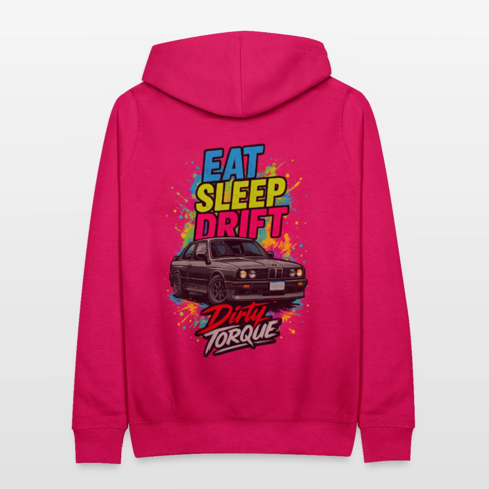 DirtyTorque Eat Sleep Drift Hoodie Women - dunkles Pink