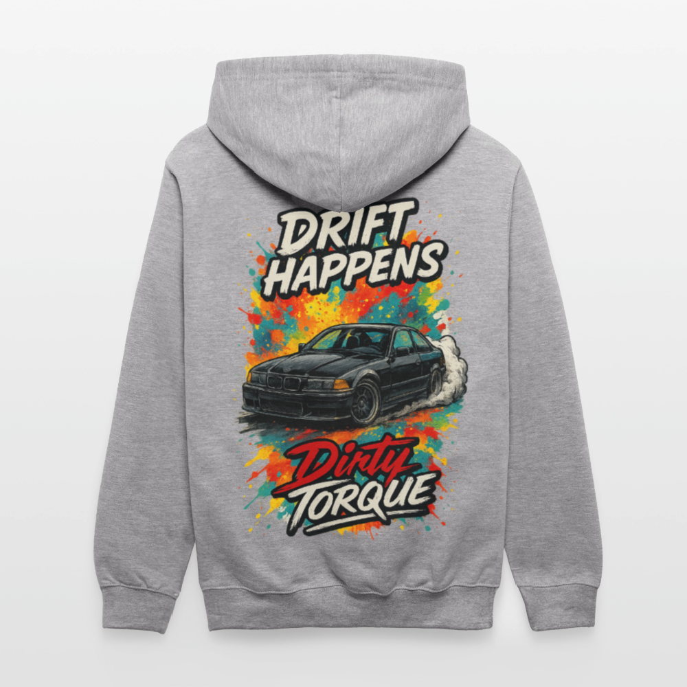 DirtyTorque E36 Drift  Premium Hoodie Unisex - Grau meliert/Navy