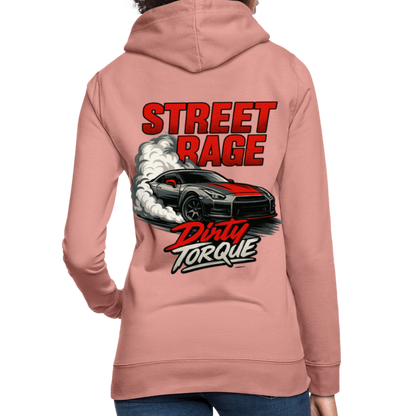 DirtyTorque Street Rage Hoodie Women - Altrosa