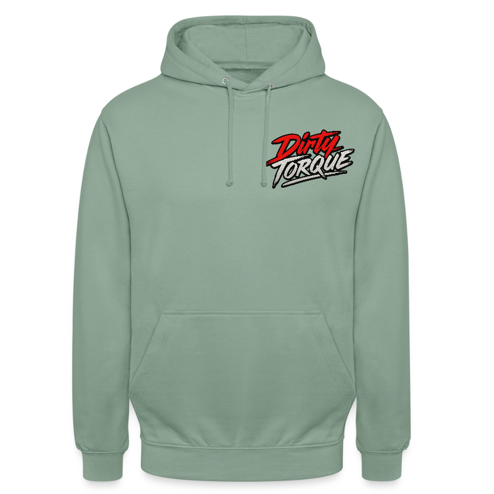 DirtyTorque No Boost No Fun Hoodie Unisex - Graugrün