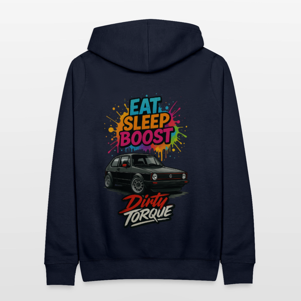 DirtyTorque Eat Sleep Boost Frauen Hoodie - Navy