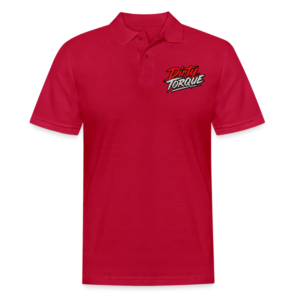 Männer Poloshirt - cherry red