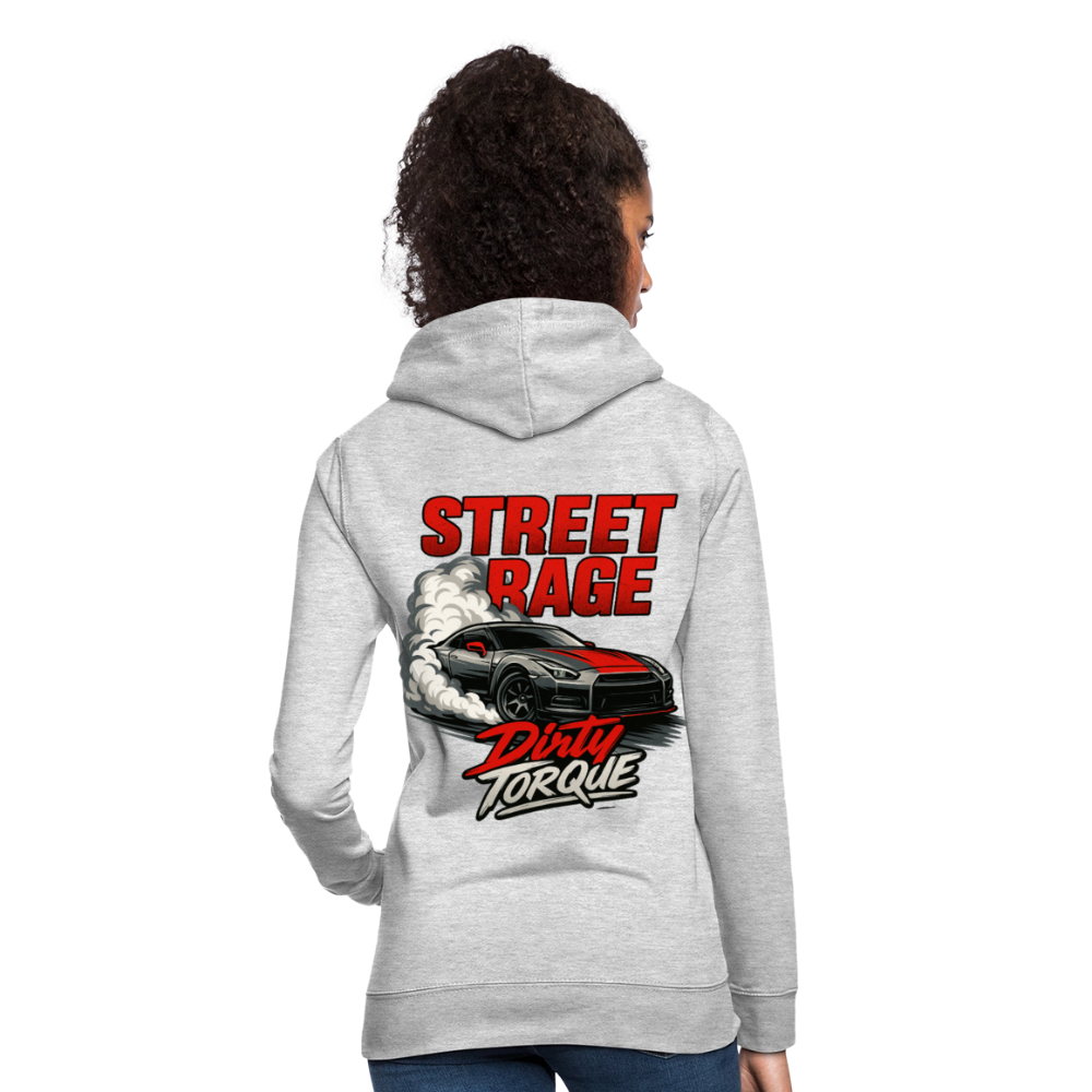 DirtyTorque Street Rage Hoodie Women - Hellgrau meliert