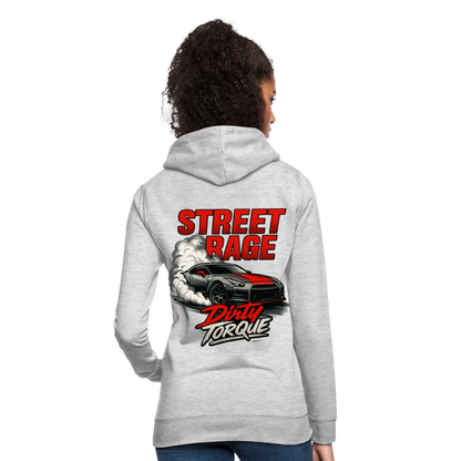 DirtyTorque Street Rage Hoodie Women - Hellgrau meliert